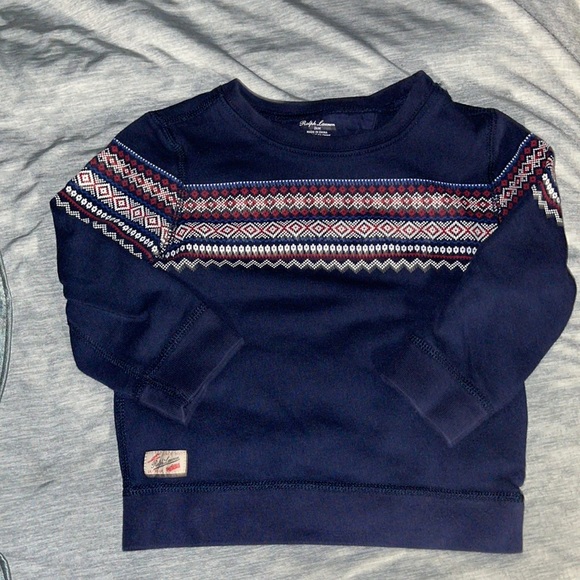 Ralph Lauren Navy, Red and white sweater. 24months - Picture 1 of 5